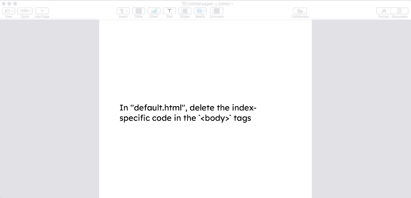 Gif showing the user setting up the default layout